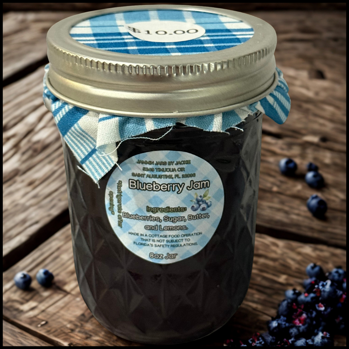 Blueberry Jam- 8oz Jar