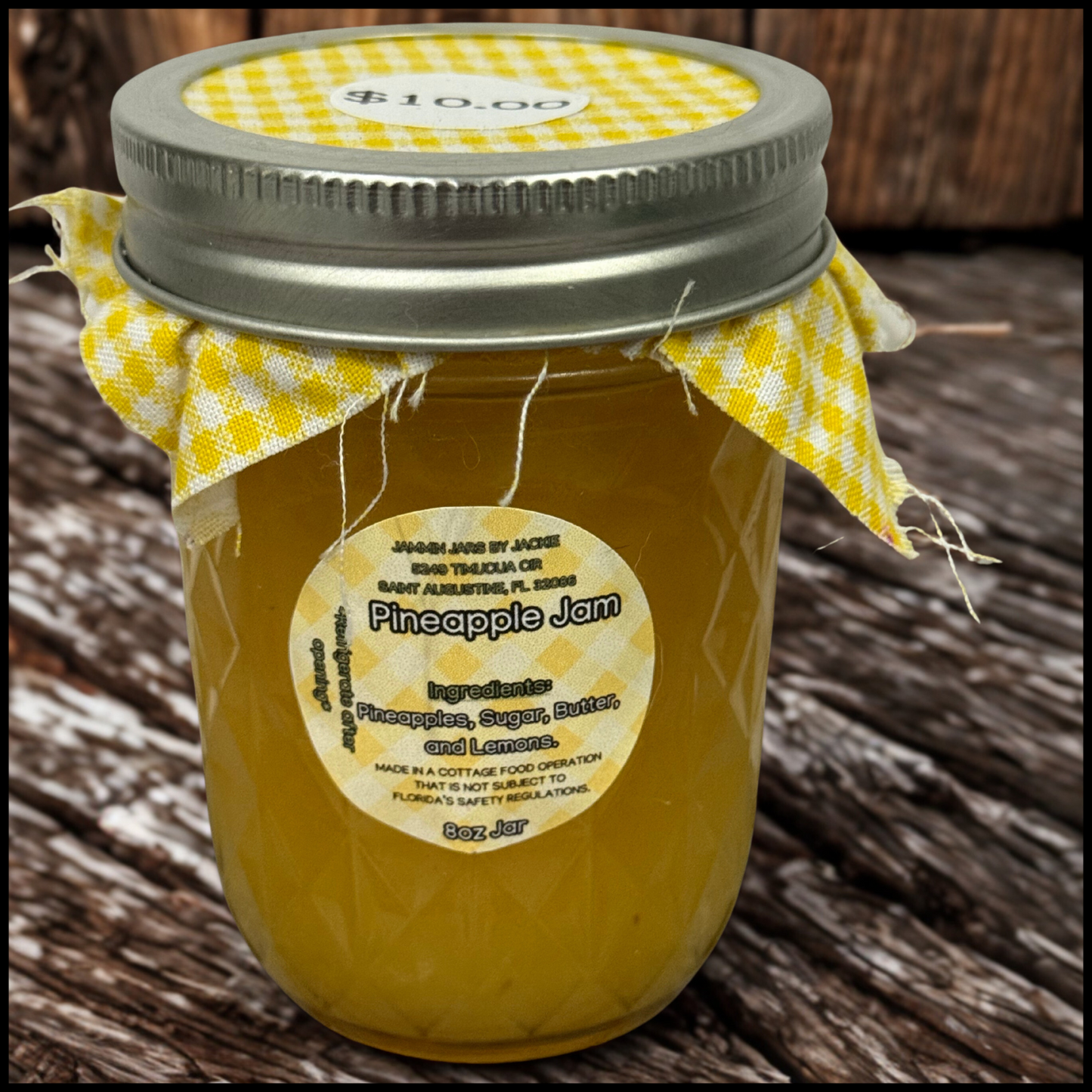 Pineapple Jam- 8oz Jar