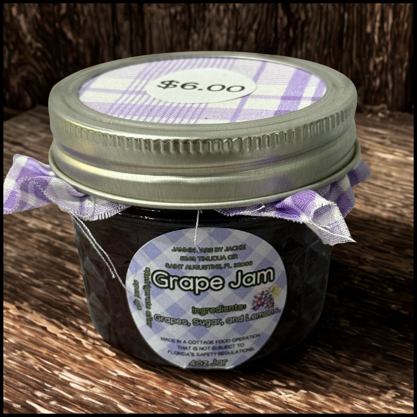 Grape Jam- 4oz Jar