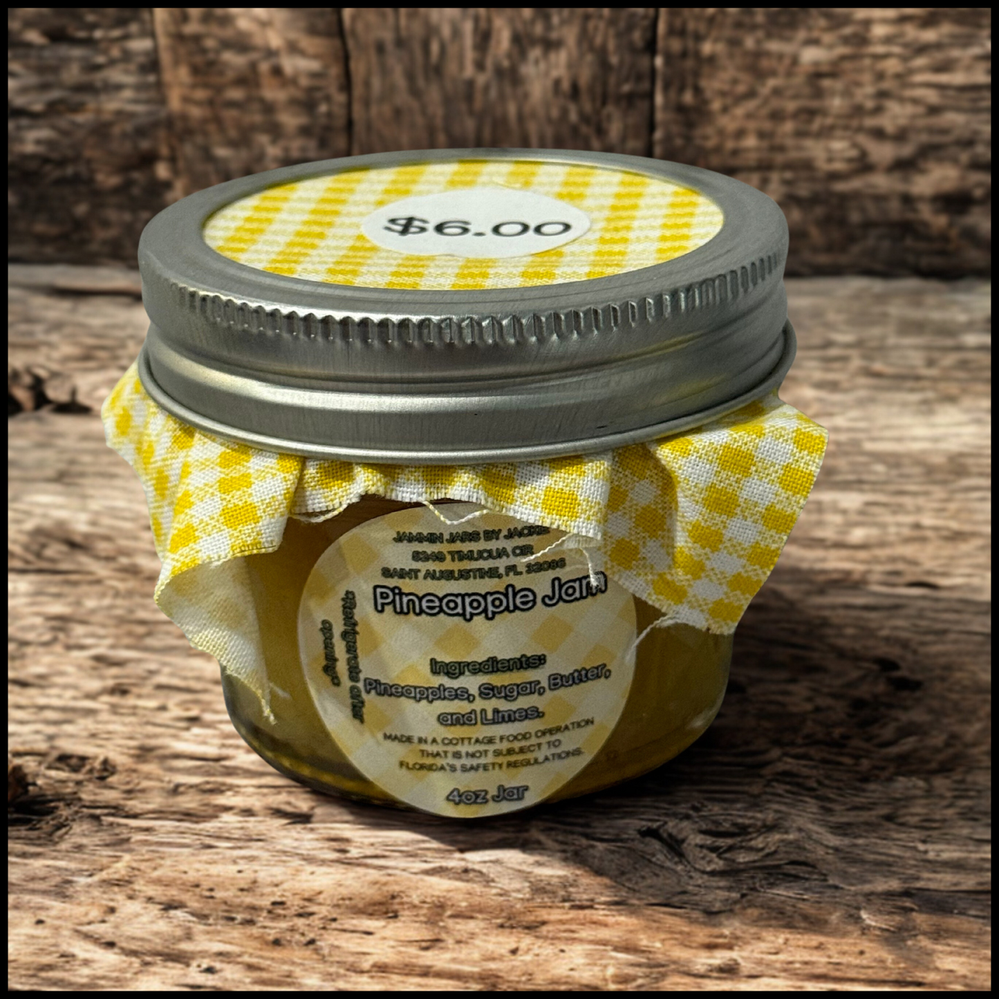 Pineapple Jam- 4oz Jar